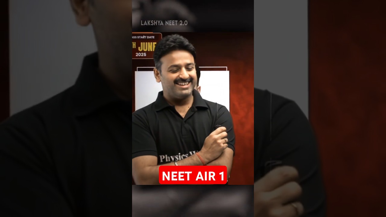 3 AIR 1 in Neet by Sujeet Sir🔥💪 #pw #physicswallah #neet