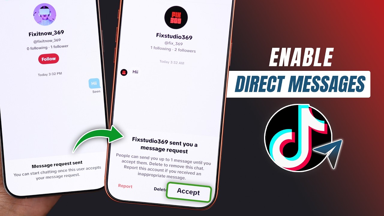 How to Allow Direct Messages on TikTok! [Enable DM]