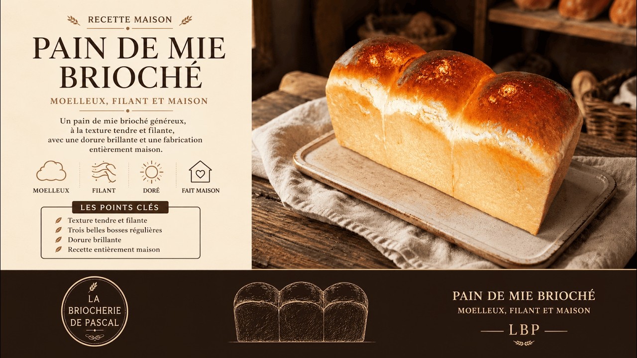Pain de mie brioch&eacute; &ndash; Moelleux, filant et maison - La Briocherie de Pascal