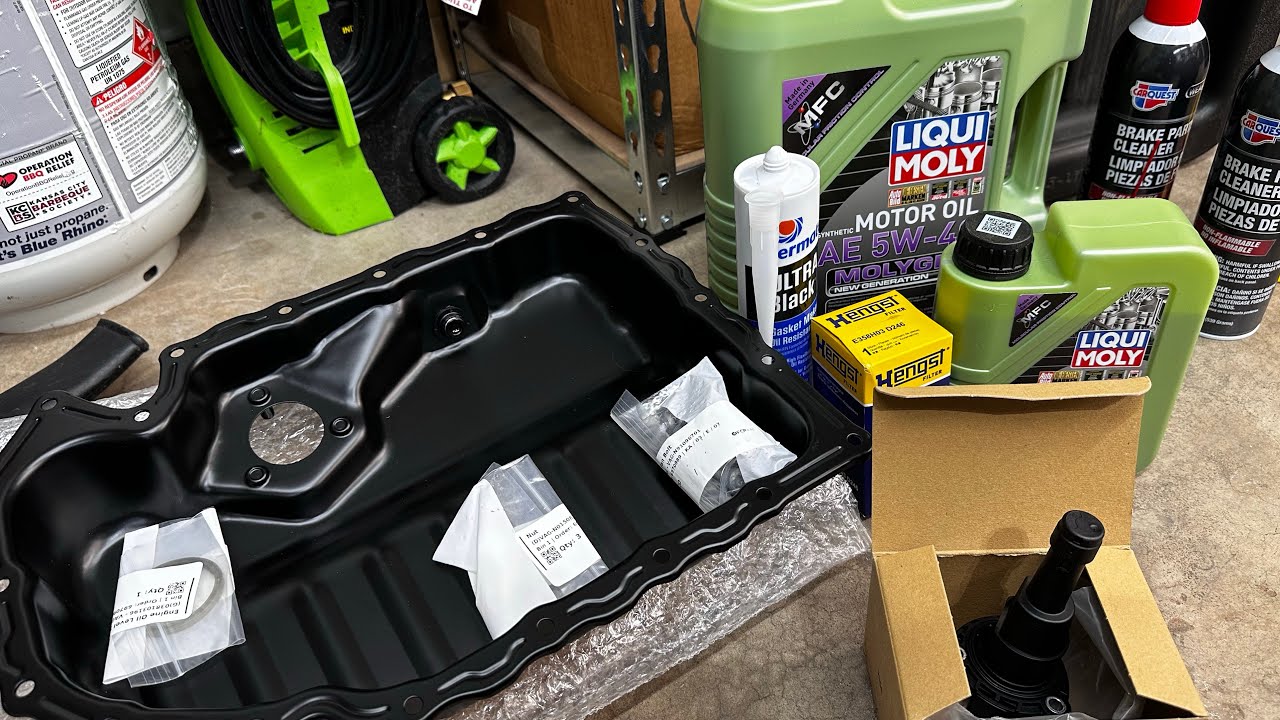 STEEL OIL PAN AND OIL CHANGE- VW GOLF MK7.5R, 1ST ASMR ATTEMPT