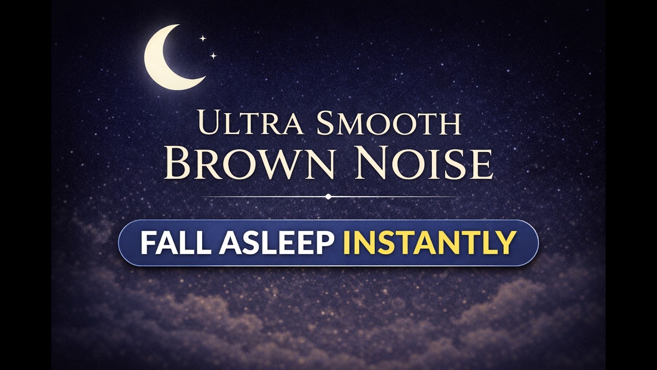Ultra Smooth Brown Noise | Black Screen | No Ads, Soothing Low Frequency