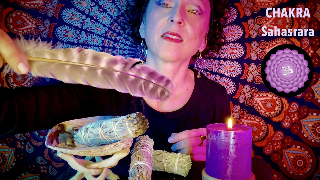 ASMR Pulizia Energetica ✨ Purifichiamo il Settimo Chakra 🌿 Salvia Bianca
