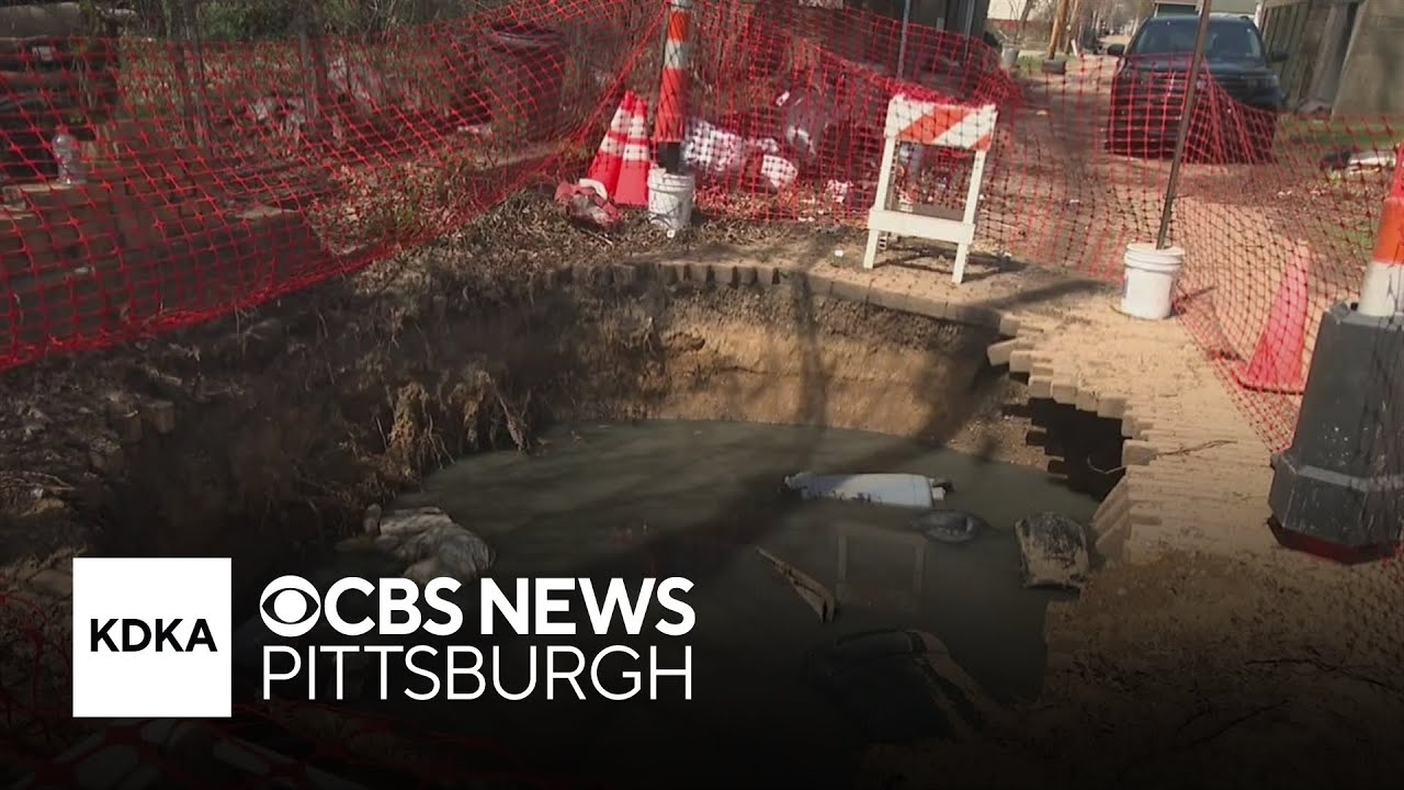 Sewer project in New Kensington turns into sinkhole big enough to swallow car