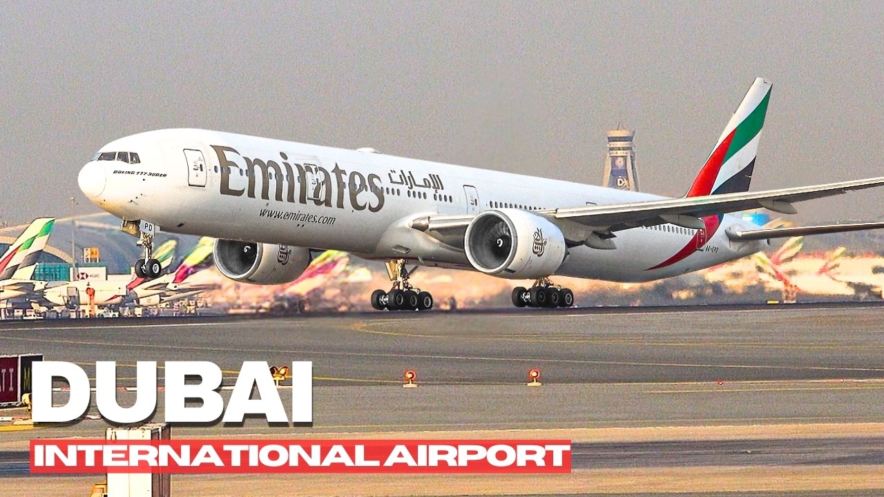 ✈️🇦🇪 МЕГА-АВИАЦИОННЫЙ ТРАФИК В ДУБАЕ!Наблюдение за самолетами в международном аэропорту Дубая