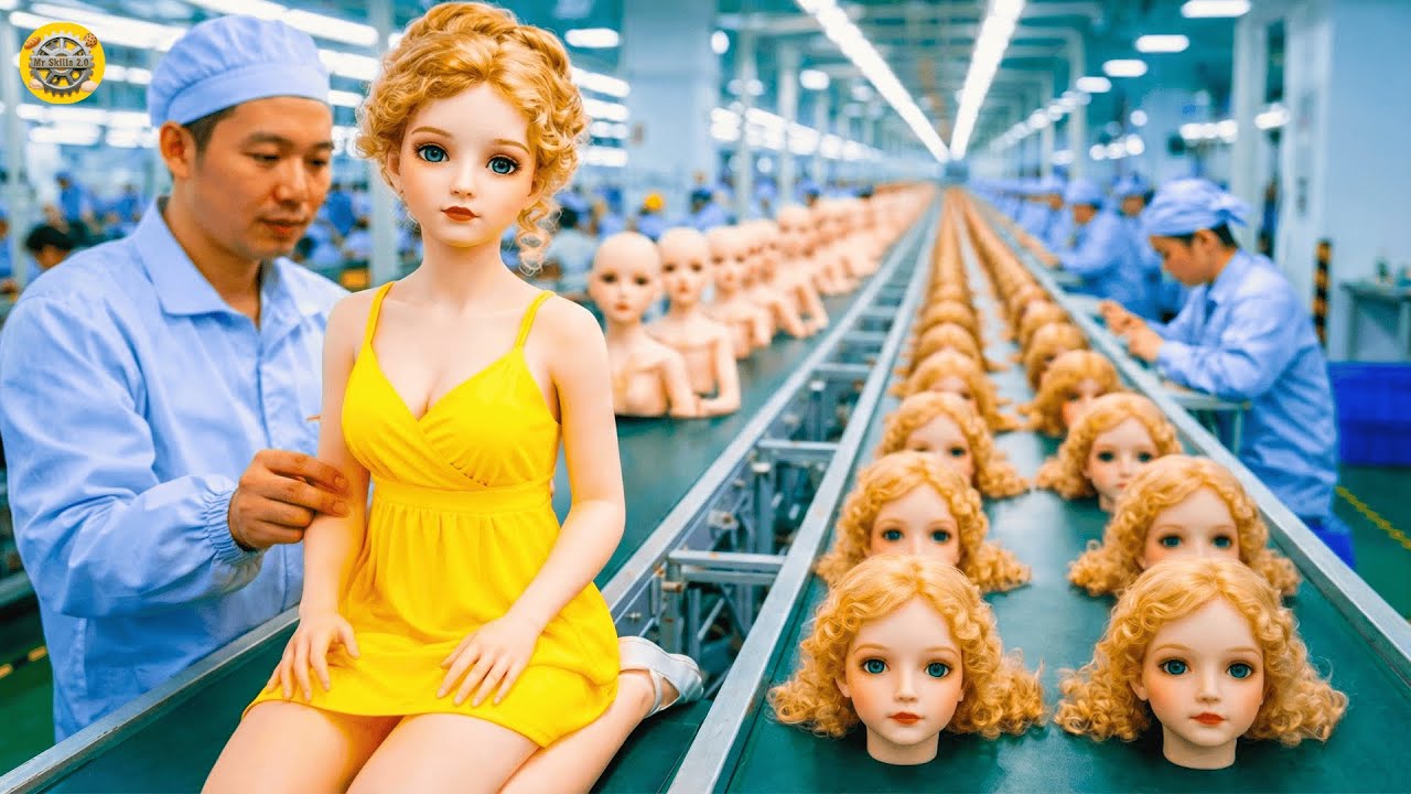 Inside China's Ultra-Realistic BISQUE Doll Factory: From Porcelain to Lifelike Doll (Full Process)