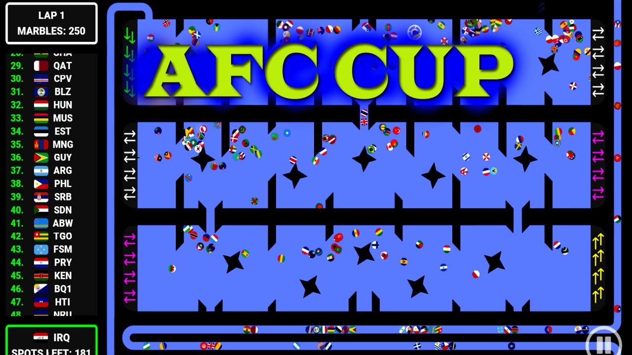 AFC MARBLE TORNAMENT! WHO WILL WINS?? #marbles #marblerace