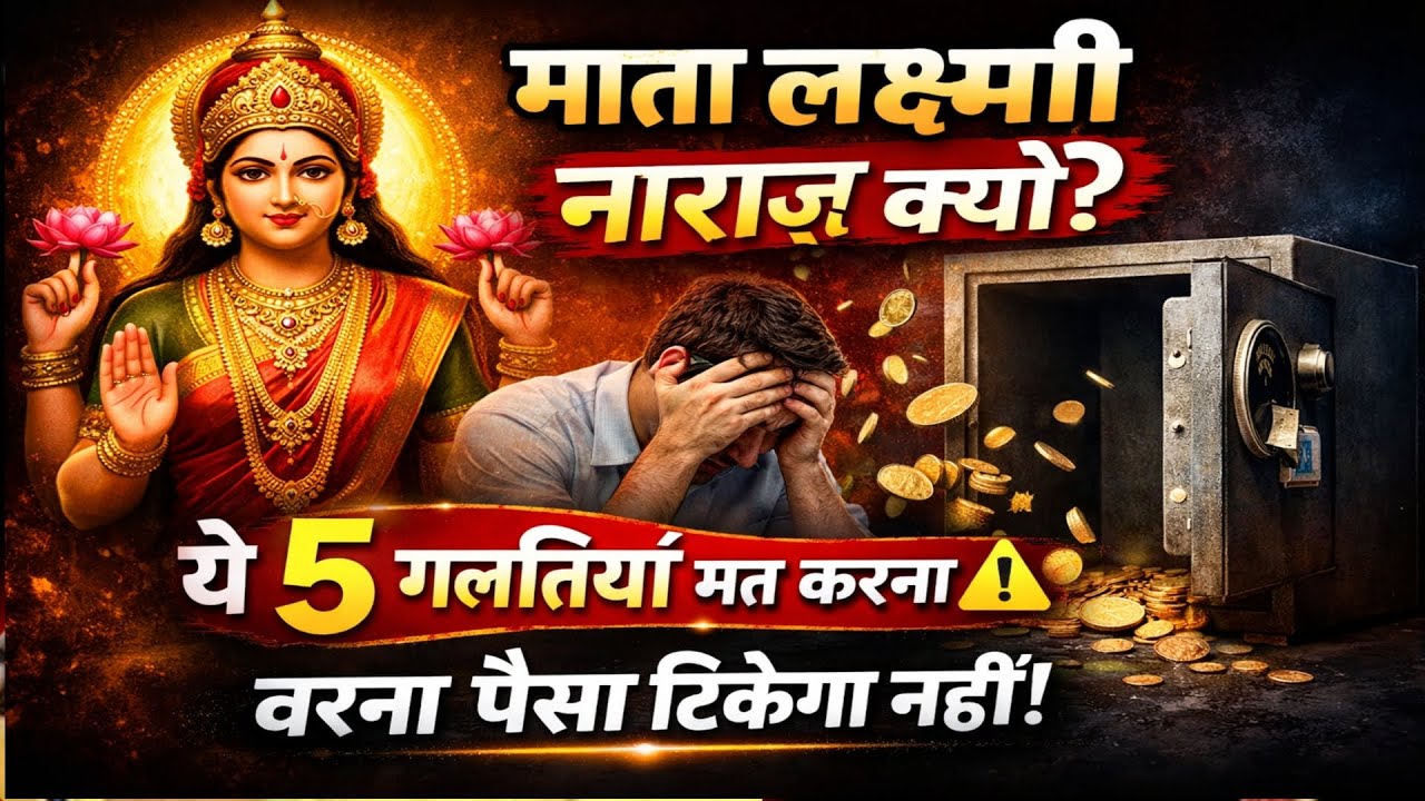 लक्ष्मी माता नाराज क्यों होते हैं यह 5 गलतियां मत करना वरना पैसा नहीं दिखेगा