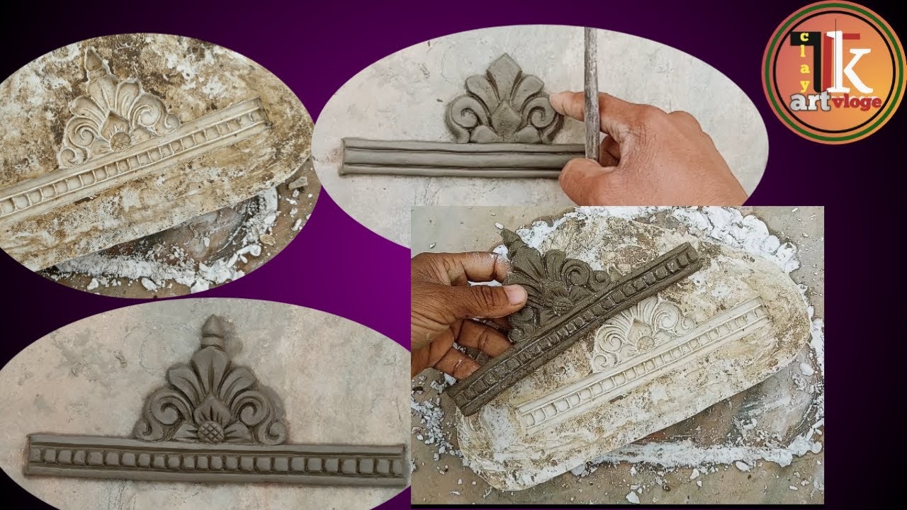 Latest clay art video 2023. Best POP mould making video.hindi. ornament design.