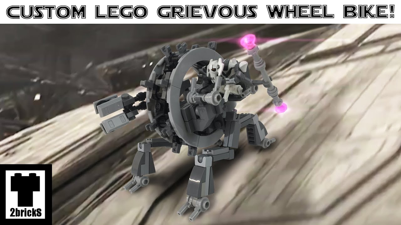 2bricks Custom LEGO General Grievous Wheel Bike!