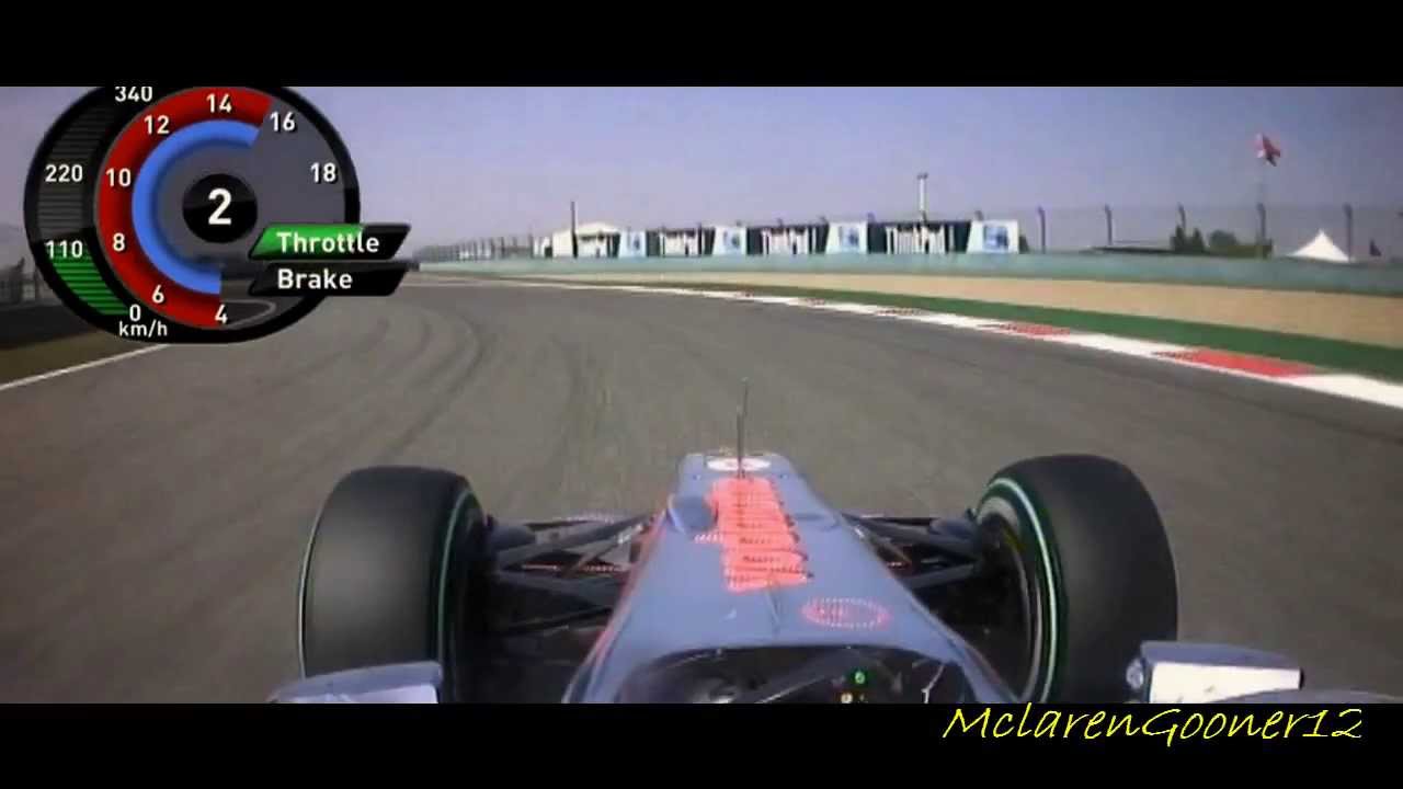 Jenson Button Onboard Q3 Lap - China 2010