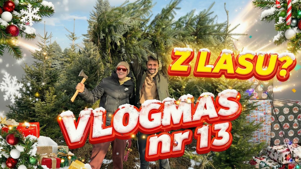Ścięliśmy choinkę w lesie?! Przypał w drodze + OGROMNY PREZENT (Vlogmas 13)
