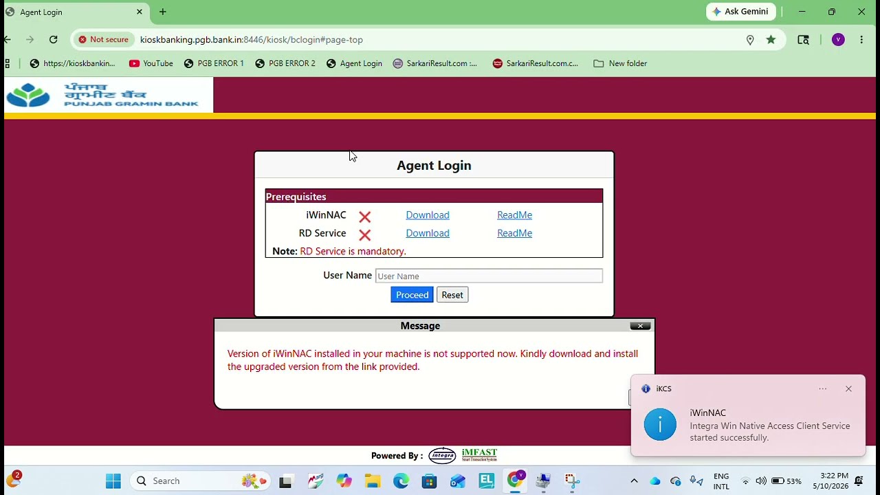 How To Solve Intgra WinNAC Error PGB AND PNB BCA POINT