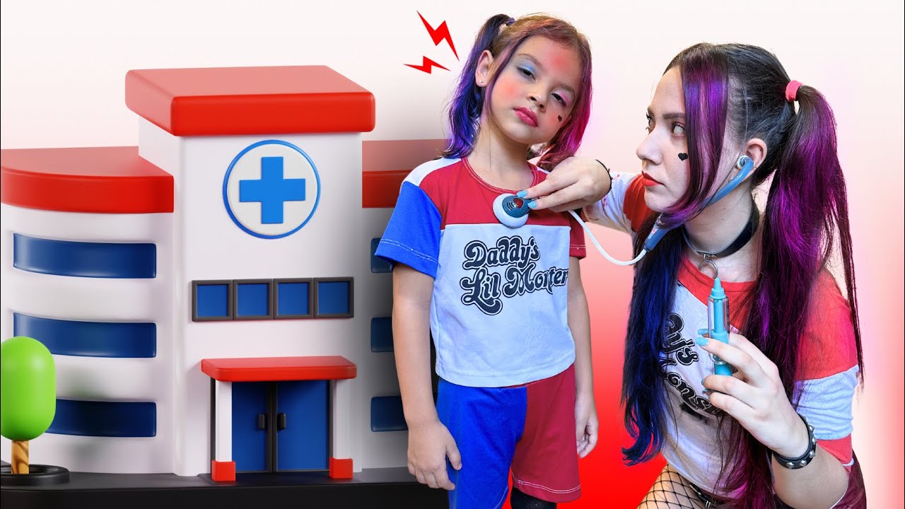 ARLEQUINA FINGE SER MÉDICA E CUIDA DA FILHA DOENTE | Larissa Gaino