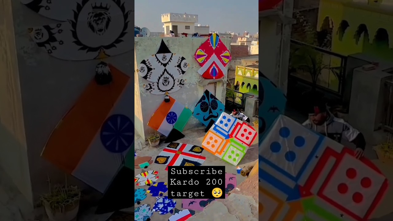 7 foot Design Kites 🔥 #shorts #youtubeshorts #viral #patang #kite #sahilcarbo