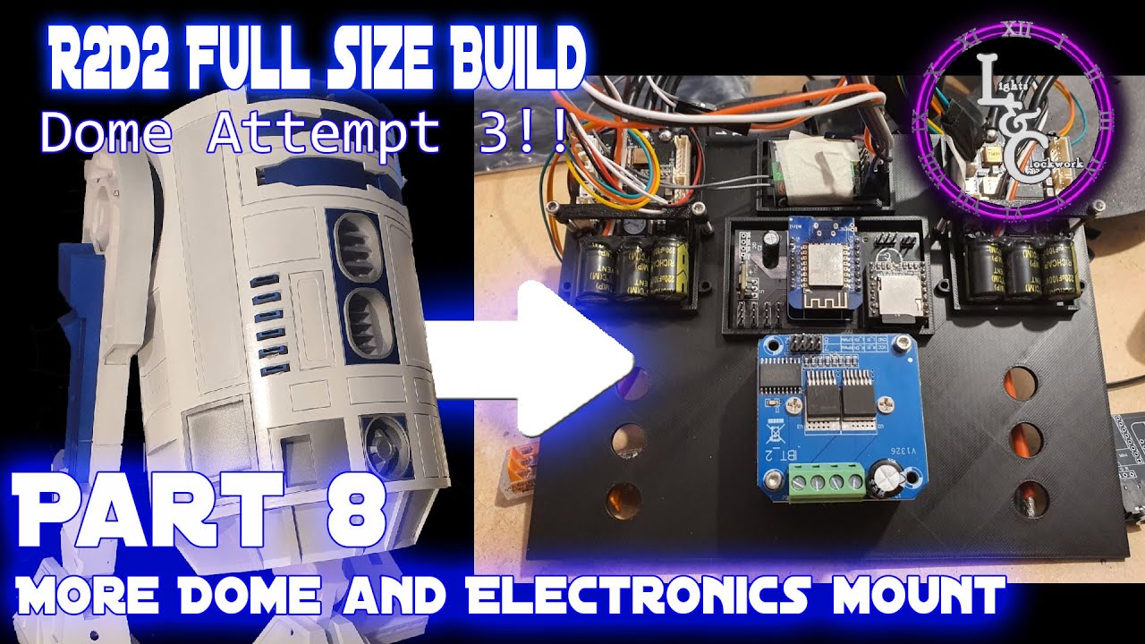 Сборка R2D2, часть 8 — Продолжение работы над куполом и создание платы для размещения электроники.