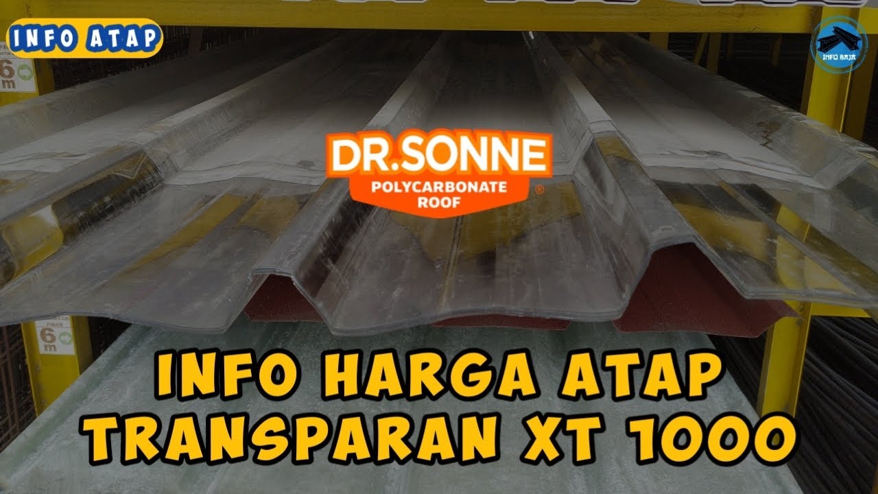 info harga atap transparan/bening dr sonne xt 1000 rekomendasi‼️atap terbaru 2023