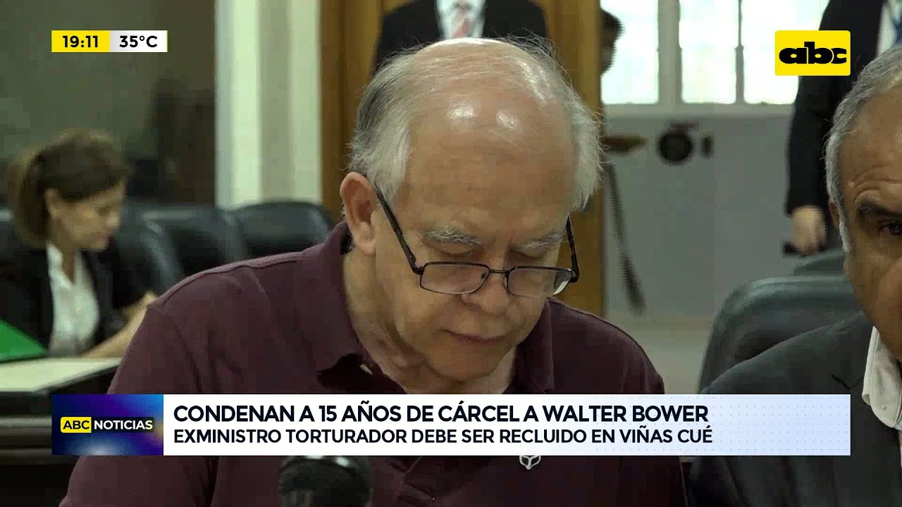 Condenan a 15 años de prisión al exministro Walter Bower por torturas a policías