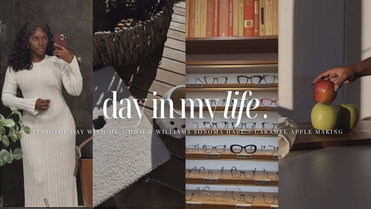VLOGTOBER: Spend The Day with Me + Caramel Apple Making + H&M & Williams Sonoma Haul | iDESIGN8