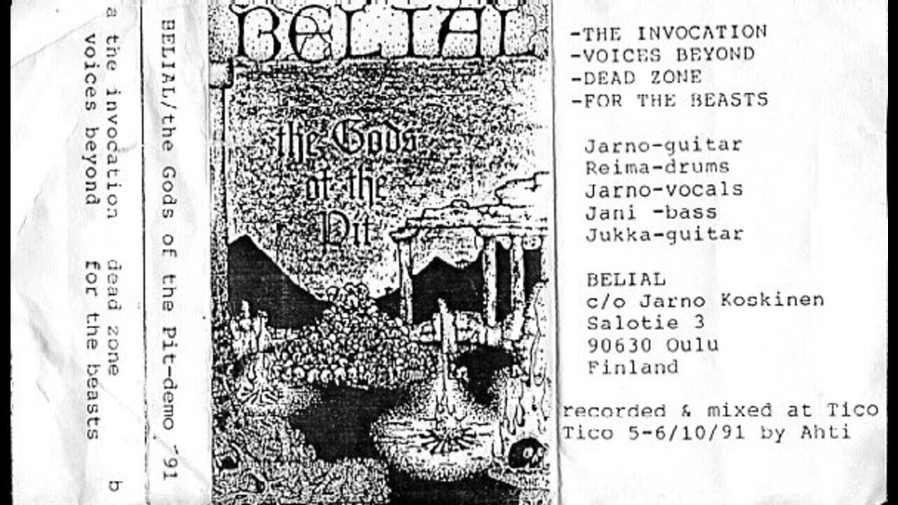 Belial (Finland) - The Gods Of The Pit (Demo) 1991