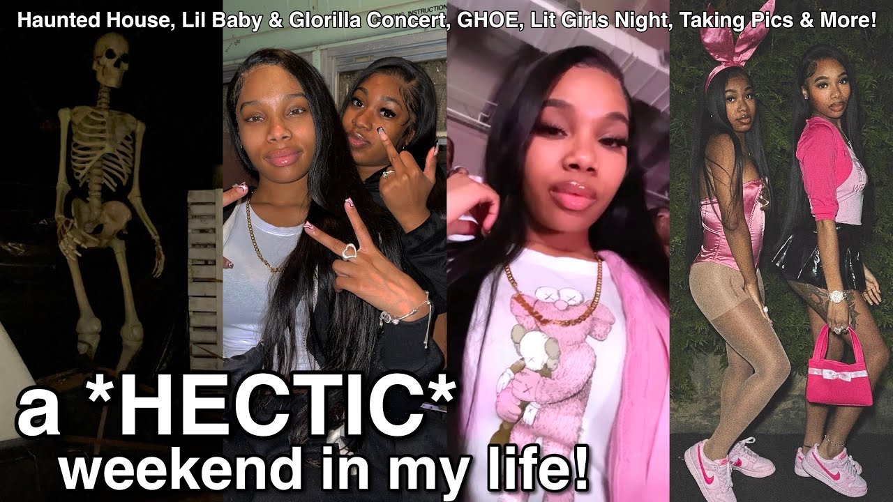 VLOG: a VERY HECTIC WEEKND in my life! (Lil Baby Concert, Ghoe, Haunted House, Photoshoot & More!