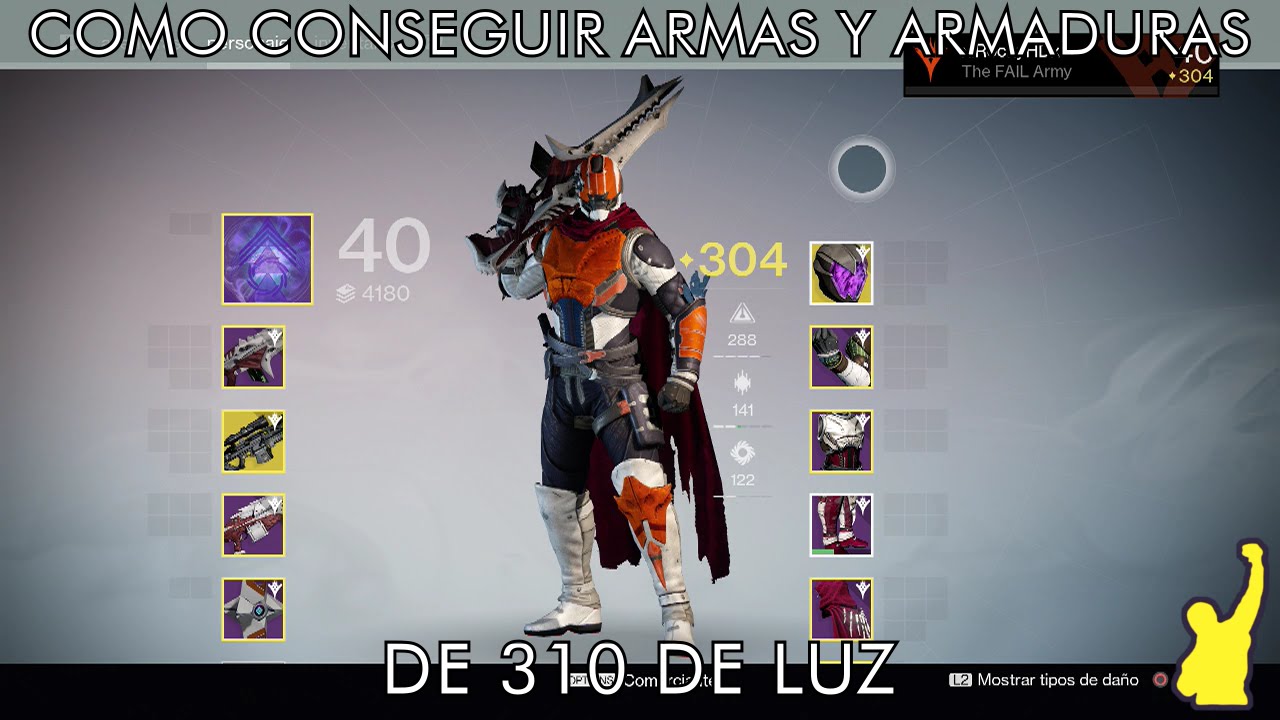 Destiny - Como conseguir Armas y Armaduras de 310 para mejorar tu personaje