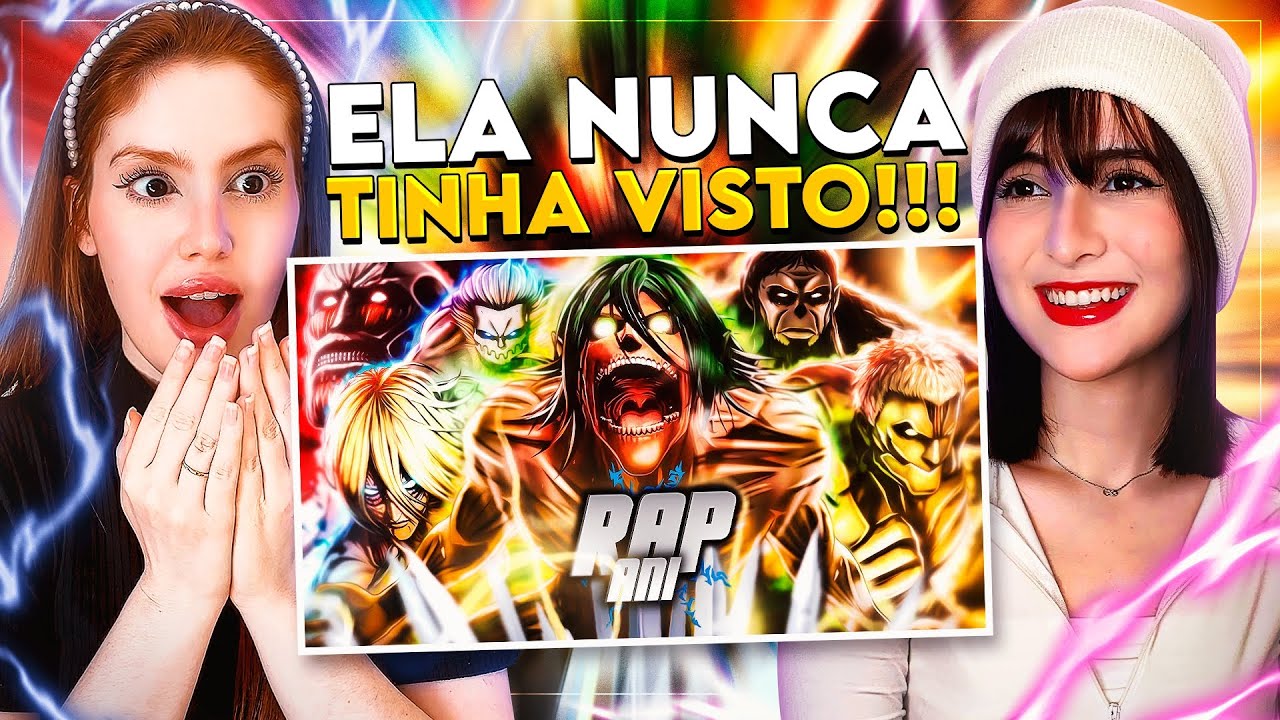 REACT | Rap dos 9 Titãs Primordiais (Shingeki no Kyojin) | AniRap | CR Reacts