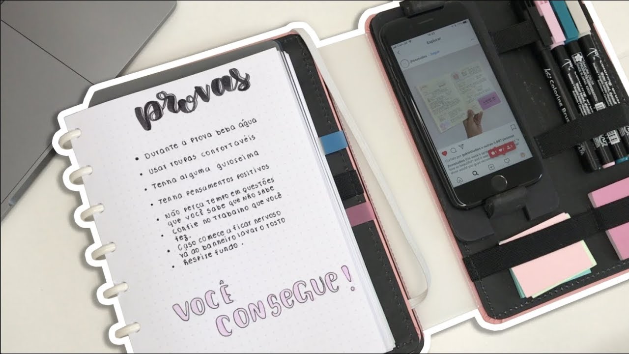 criando POST para o meu STUDYGRAM usando o meu Caderno Inteligente || Luana Carolina