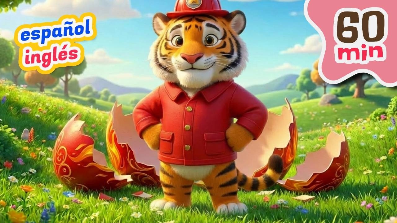 ¡Huevos Sorpresa! 🥚 Trabajos de animales 🧑‍🚒🐯 60 minutos | Canciones Infantiles en Español y Inglés