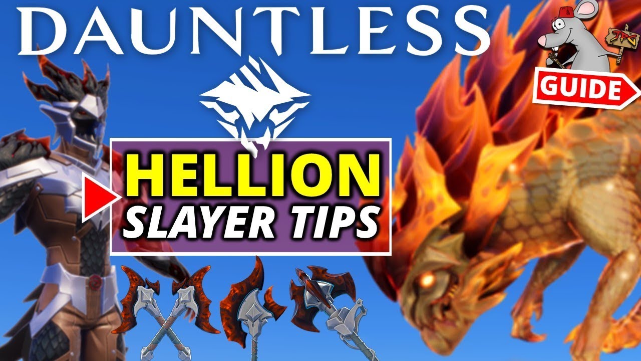 DAUNTLESS TIPS Ps4 Xbox - How To Defeat Hellion - Inferno Weapons Hellplate Armor Unlock