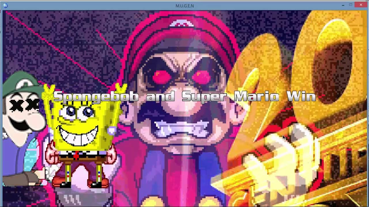 M.U.G.E.N - SpongeBob and Mario vs. Gumball and Weegee