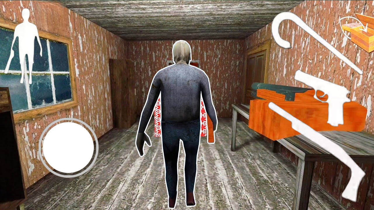 Playing as grandpa escape granny house | granny mod menu 