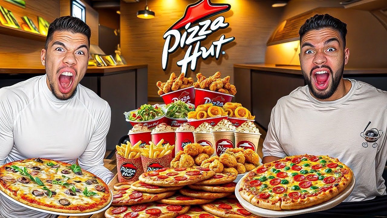 WIR ESSEN ALLES VON PIZZAHUT !!!  (30.000 KALORIEN)
