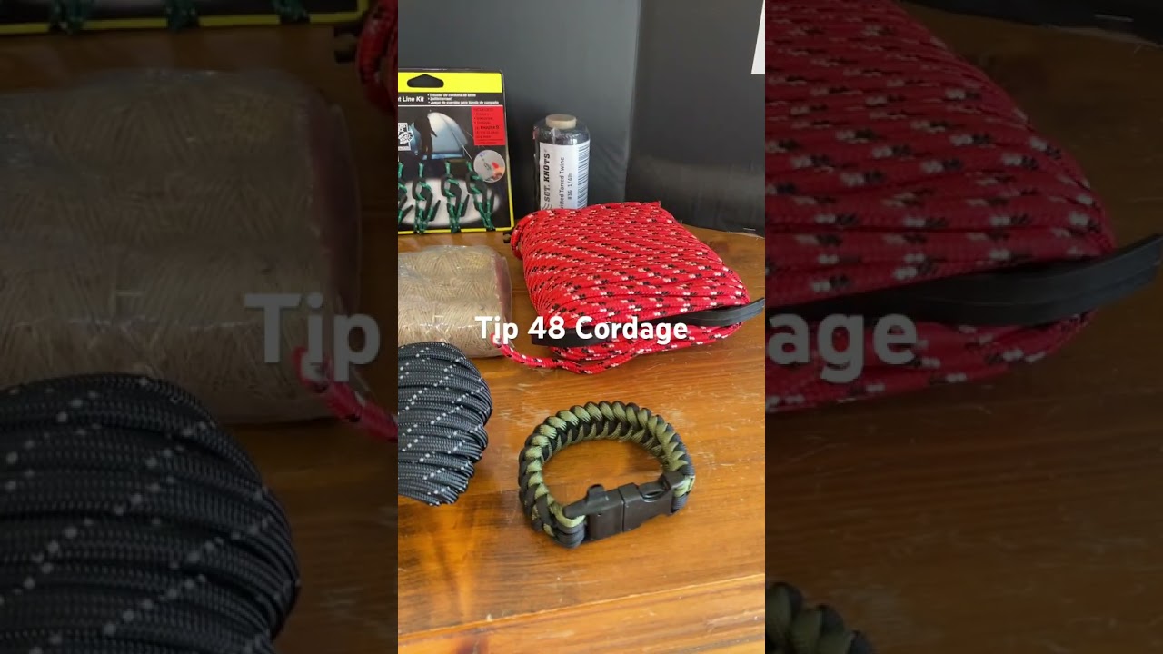 Tip 48 Cordage #shtf #teotwawki #10Cs #wrol #preparedness #prepper #prepping #bushcraftskills