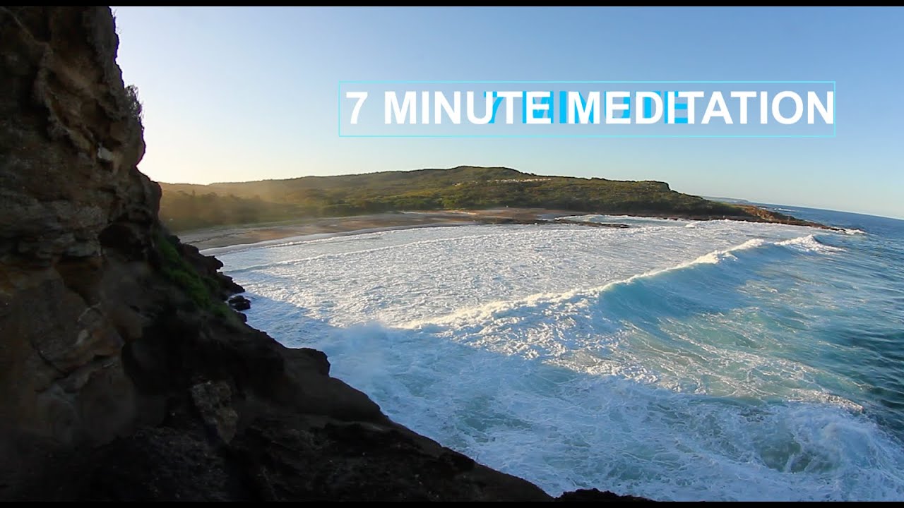 7 Minute Meditation - Sea Cliff Beach Yoga