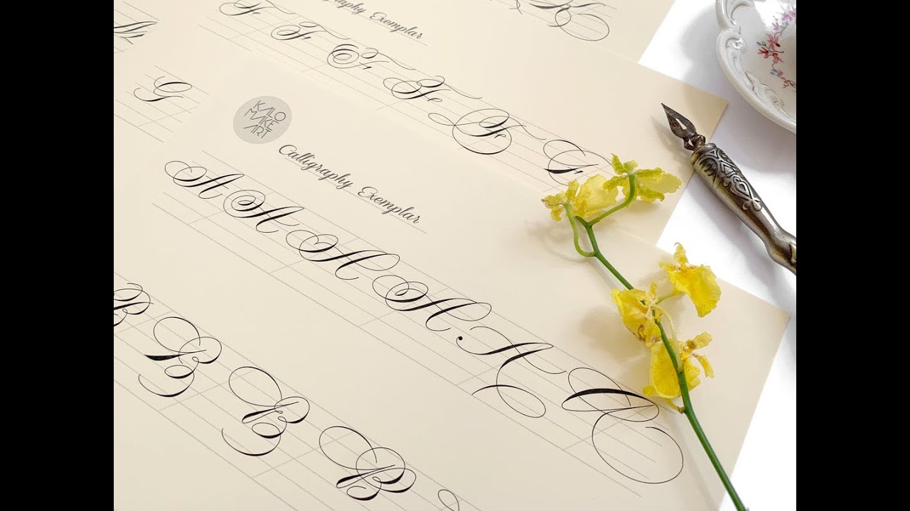 Introduction - Flourish Capital Calligraphy Copysheet