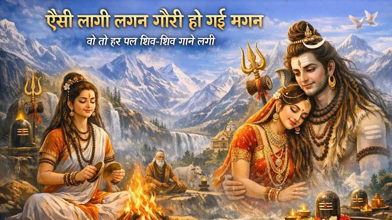 आज मिथिला नगरिया निहाल | शिव पार्वती भजन | 16:9 HD भजन वीडियो | Har Har Mahadev