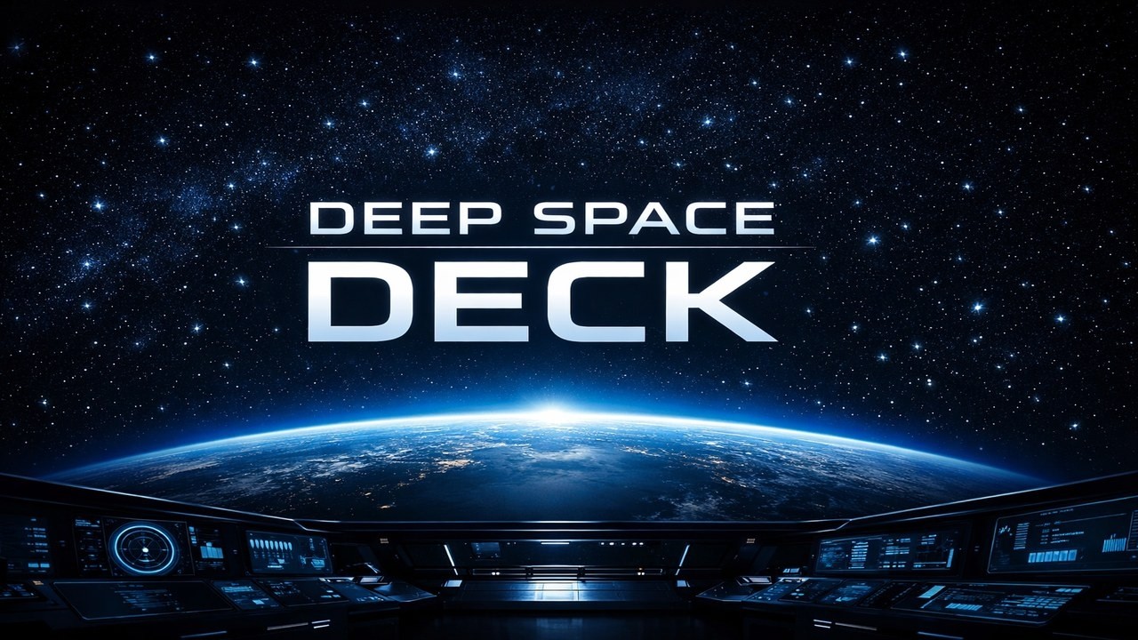 Deep Space Command Deck – Earth Horizon | Calm & Powerful Ambient (1 Hour 4K)