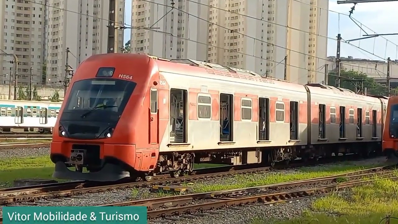 (Via Mobilidade L8 e 9)movimentação de trens no pátio de Presidente Altino