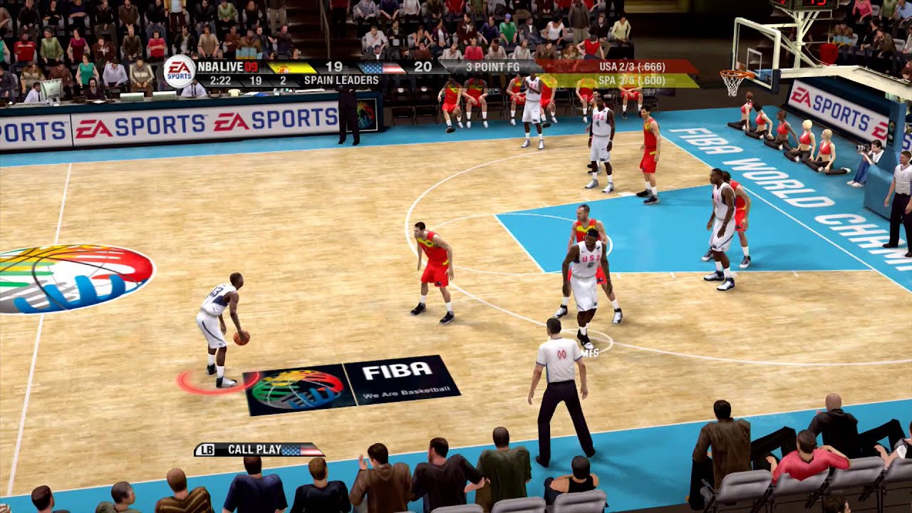 NBA Live 09 - USA vs Spain Epic Game