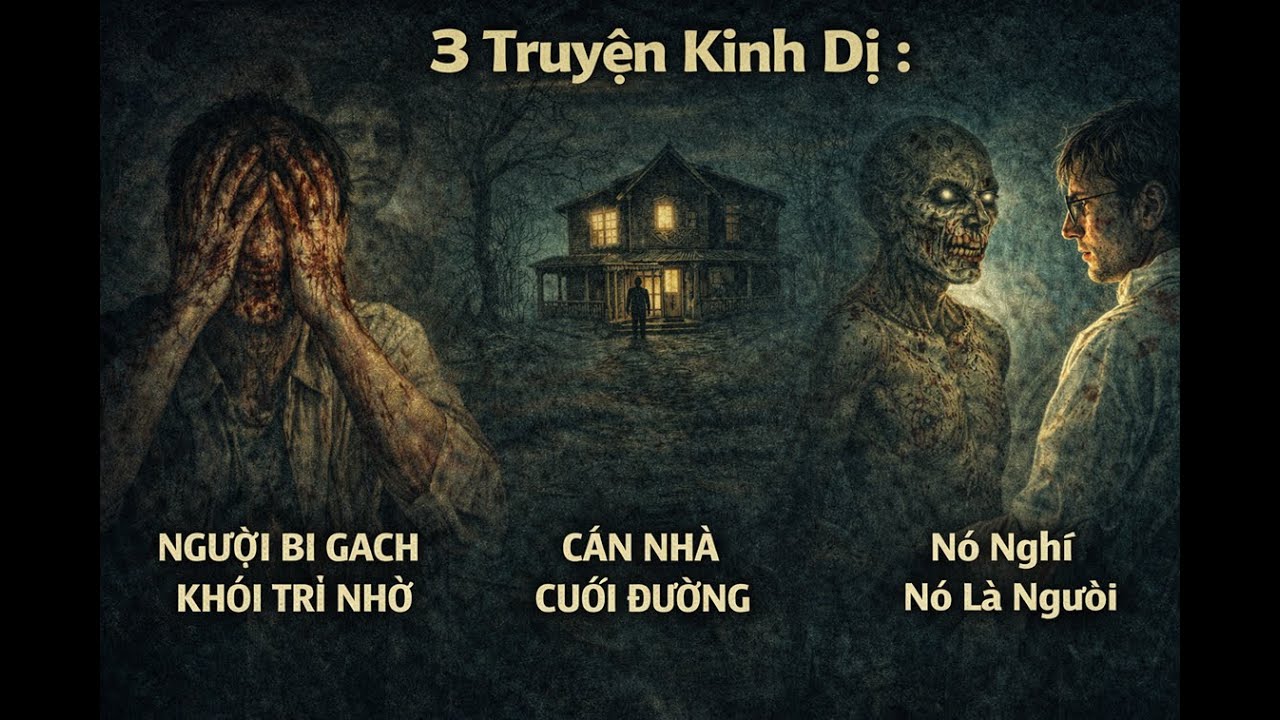 3 Truyên Kinh Dị : NGƯỜI BỊ GẠCH KHỎI TRÍ NHỚ - CĂN NHÀ CUỐI ĐƯỜNG - Nó Nghĩ Nó Là Người