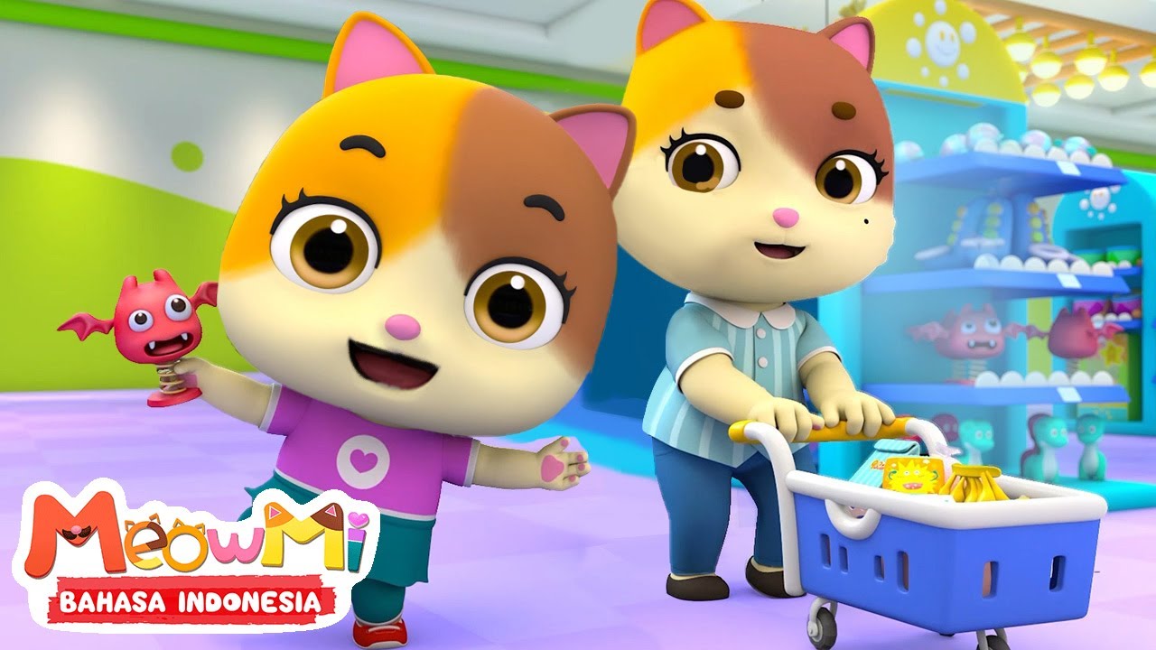 Aku Suka Pergi ke Supermarket | Kebiasaan Baik di Supermarket | MeowMi Family Show Bahasa Indonesia