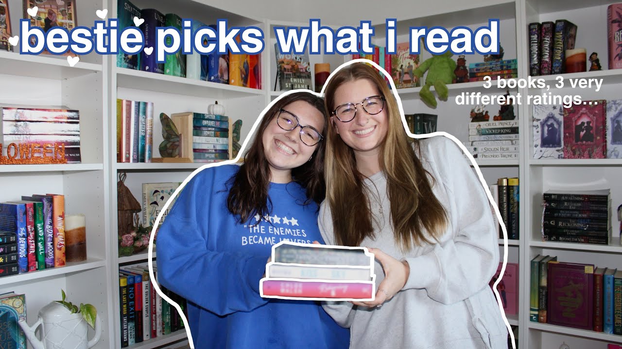 best friend chooses what i read for the week 👩🏼‍🤝‍👩🏻❤️📚