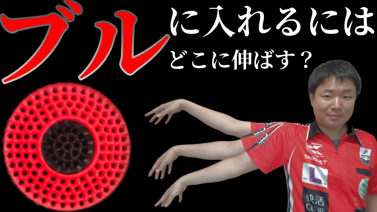 【ダーツ】ブルに入れるときの手を伸ばす高さーグリップに悩んでいる方におススメ！