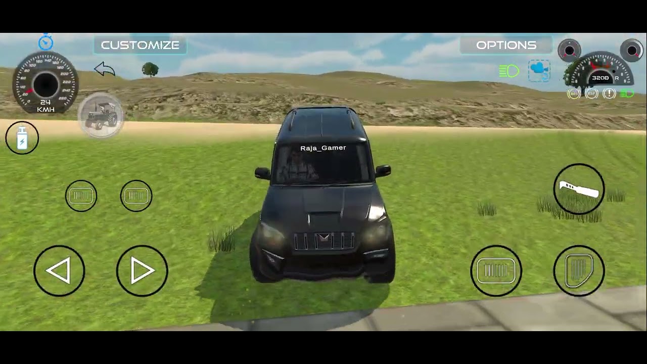 A offroading driving gamer 