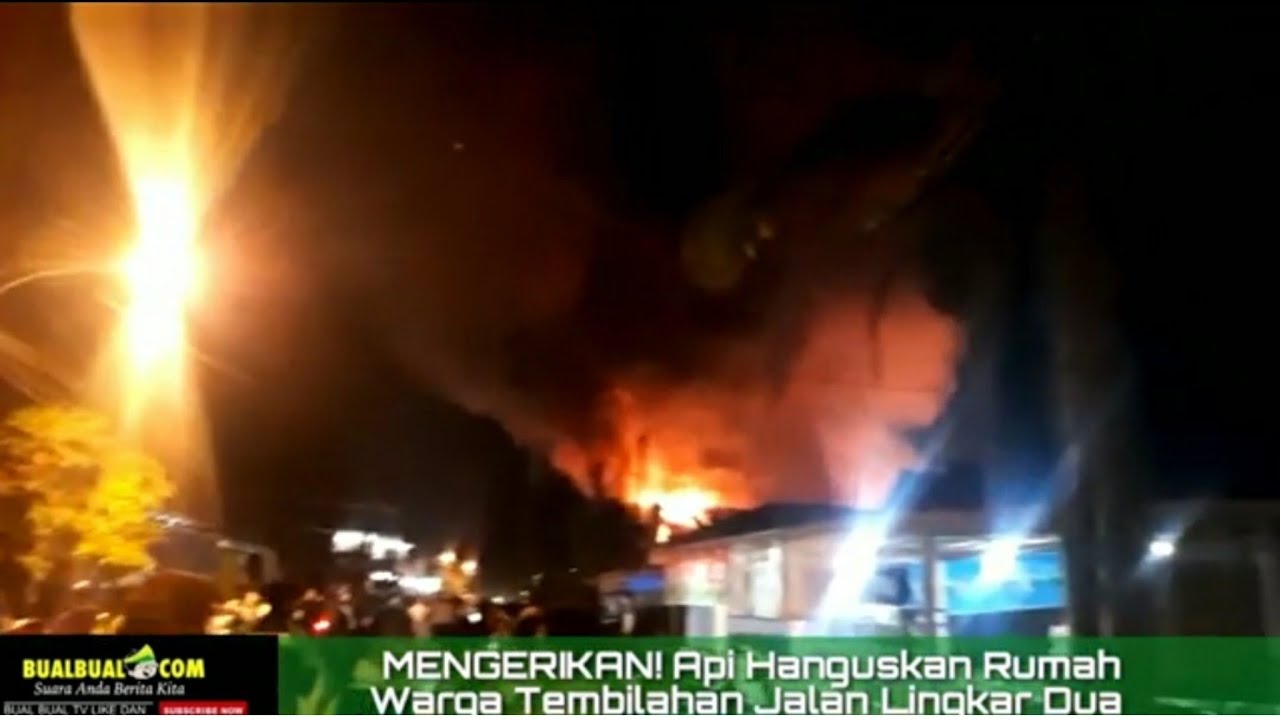 Mengerikan!  Api Hanguskan Rumah Warga Tembilahan Jalan Lingkar 2 (05/07/19)
