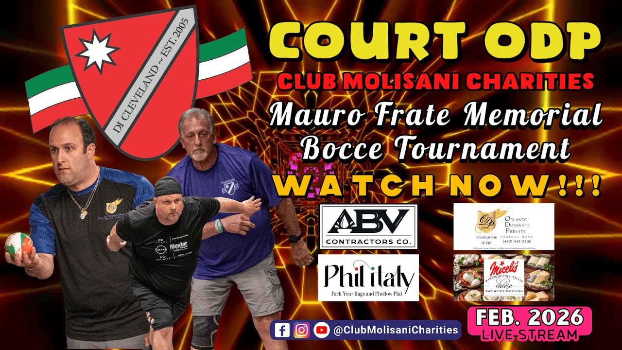Saturday AM | Court ODP | 2026 CMC Mauro Frate Memorial Bocce Tournament