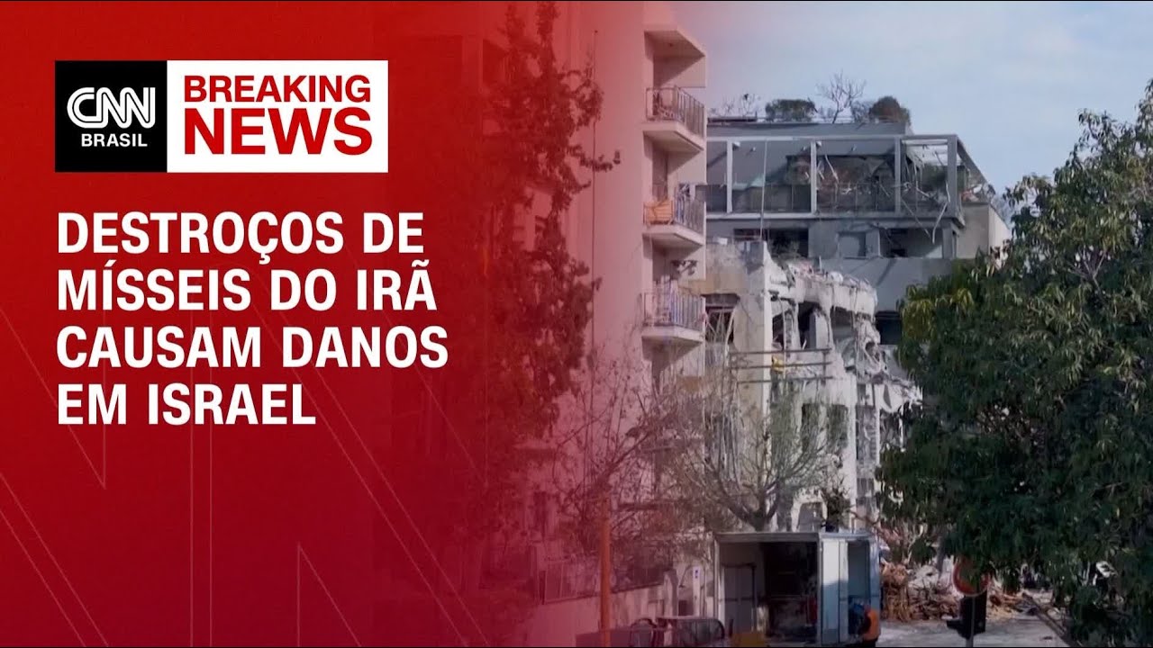 Correspondente da CNN mostra danos causados por estilhaços de míssil | CNN 360°