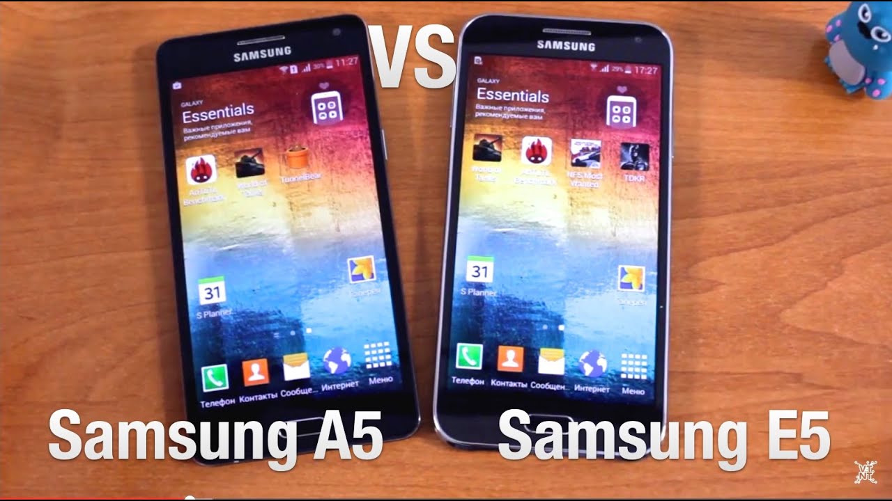 Samsung A5 vs Samsung E5 Сравнение