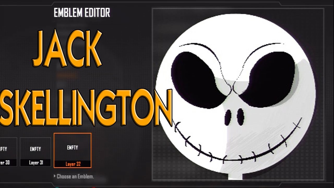 Black Ops 2 - Jack Skellington Emblem Tutorial (Nightmare Before Christmas)