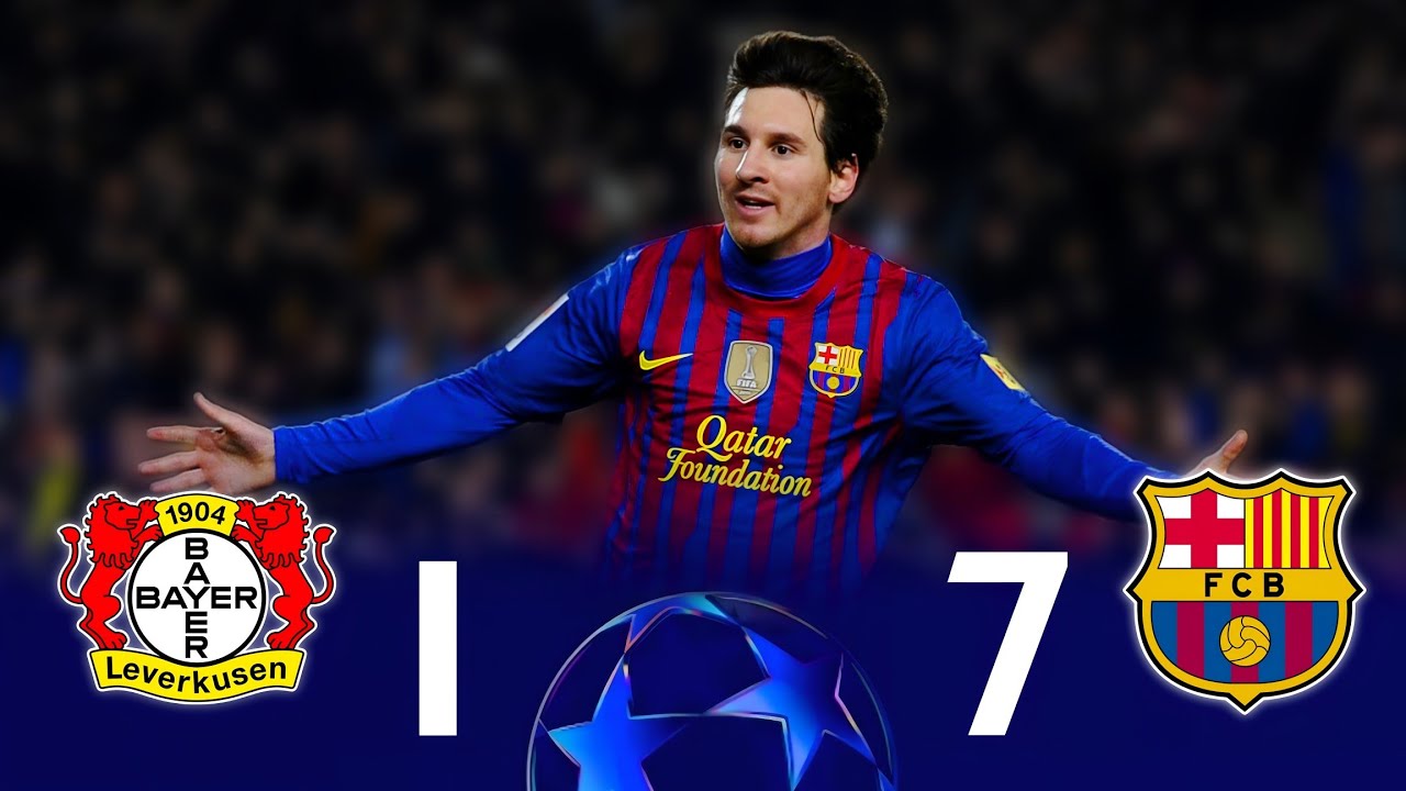 المباراه التي انطلق منها ميسي الى النور ليغير تاريخ اللعبه🤯💥| برشلونة 7-1 ليفركوزن✨⟩ دوري ابطال 2012
